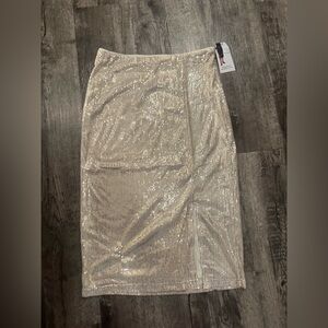 Gold skirt